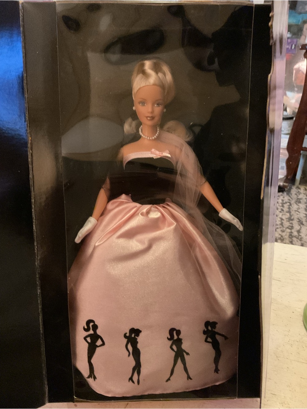 New Never Opened Barbie Pink Timeless Silhouette Collectible Doll Blonde